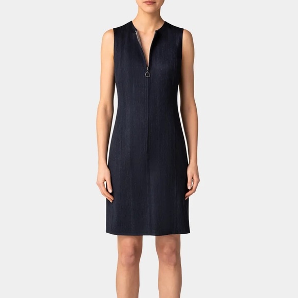 Akris Dresses & Skirts - Akris Zip-Front Seamed Sleeveless Sheath Dress